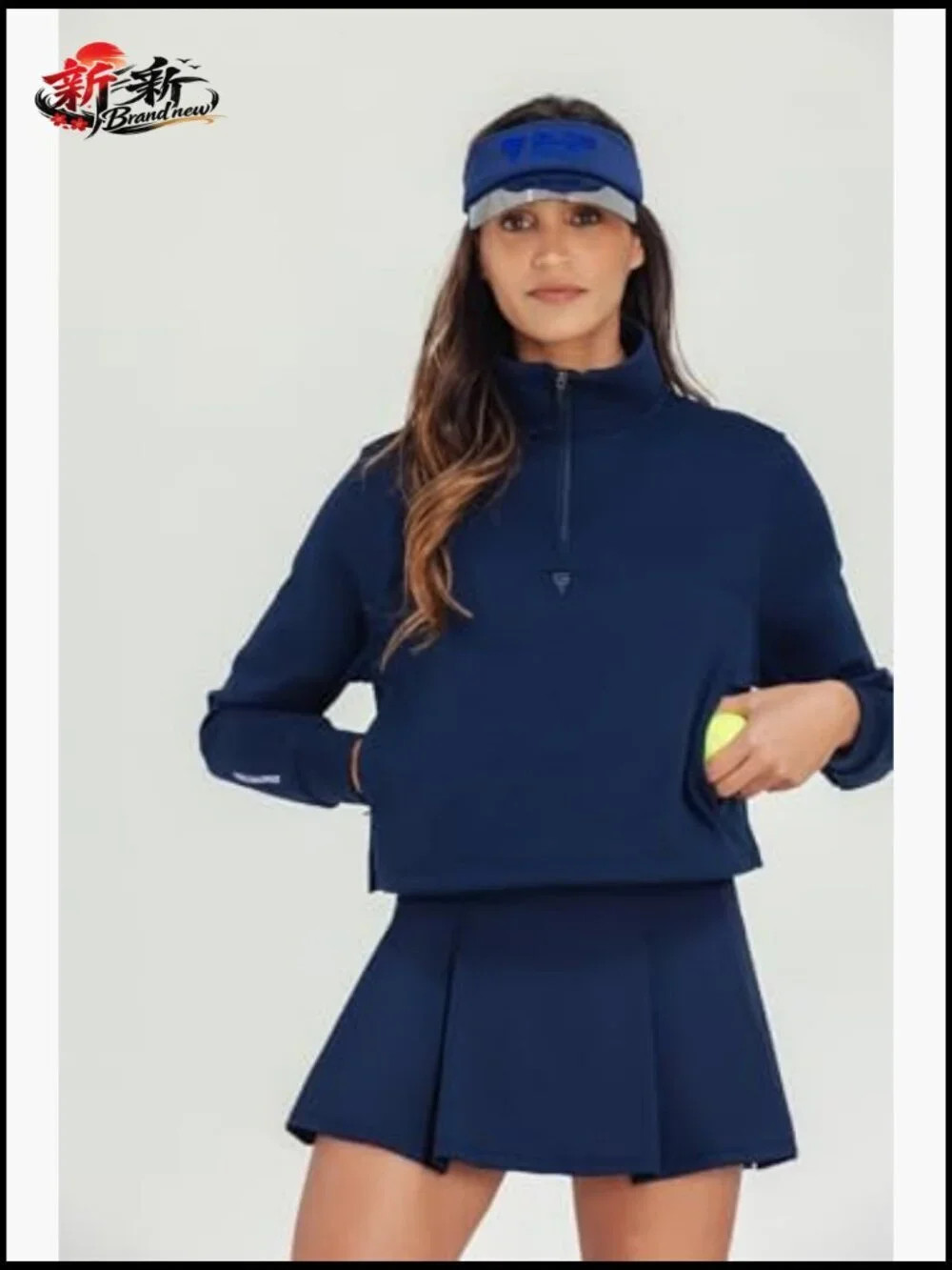4-Way Stretch Skort with Ball Pockets & Reflective Logo for Tennis